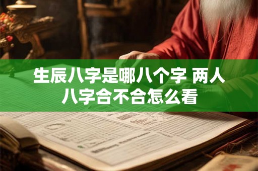 生辰八字是哪八个字 两人八字合不合怎么看 生辰八字是哪八个字 两人八字合不合怎么看