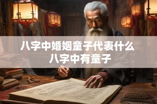 八字中婚姻童子代表什么  八字中有童子