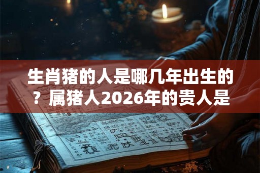 生肖猪的人是哪几年出生的?属猪人2026年的贵人是谁 生肖猪的人是哪几年出生的?属猪人2026年的贵人是谁
