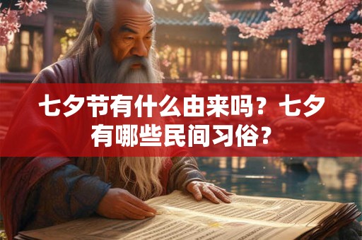 七夕节有什么由来吗？七夕有哪些民间习俗？
