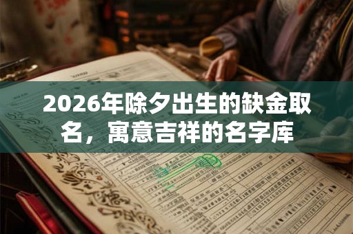2026年除夕出生的缺金取名，寓意吉祥的名字库