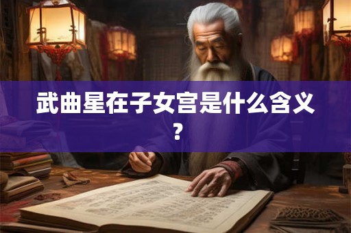 武曲星在子女宫是什么含义? 武曲星在子女宫是什么含义?