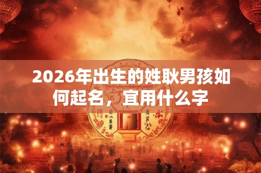2026年出生的姓耿男孩如何起名,宜用什么字 2026年出生的姓耿男孩如何起名,宜用什么字
