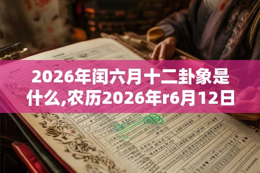 2026年闰六月十二卦象是什么,农历2026年r6月12日卦象