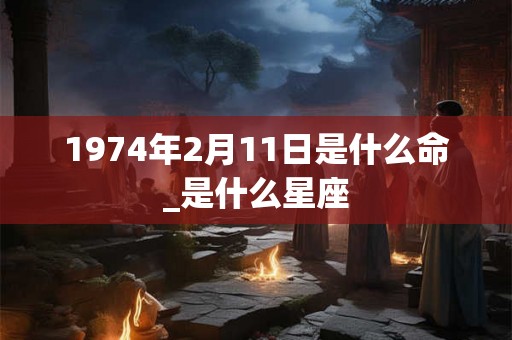 1974年2月11日是什么命_是什么星座