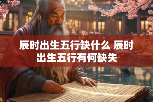辰时出生五行缺什么 辰时出生五行有何缺失
