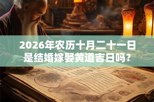 2026年农历十月二十一日是结婚嫁娶黄道吉日吗？