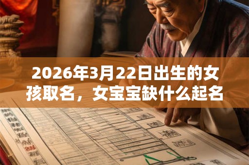 2026年3月22日出生的女孩取名，女宝宝缺什么起名大全