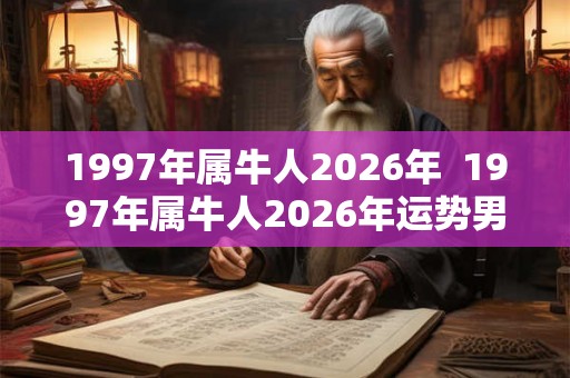 1997年属牛人2026年 1997年属牛人2026年运势男 1997年属牛人2026年 1997年属牛人2026年运势男
