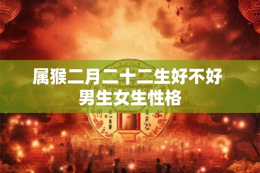 属猴二月二十二生好不好 男生女生性格 属猴二月二十二生好不好 男生女生性格