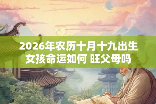 2026年农历十月十九出生女孩命运如何 旺父母吗