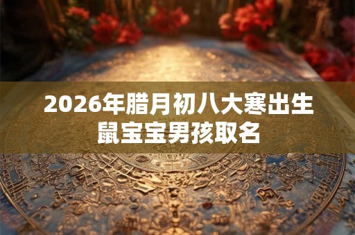 2026年腊月初八大寒出生鼠宝宝男孩取名 2026年腊月初八大寒出生鼠宝宝男孩取名