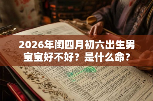 2026年闰四月初六出生男宝宝好不好？是什么命？