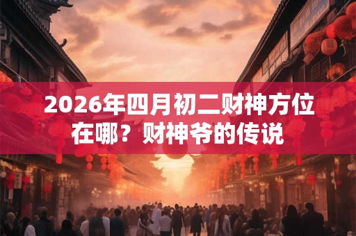 2026年四月初二财神方位在哪？财神爷的传说