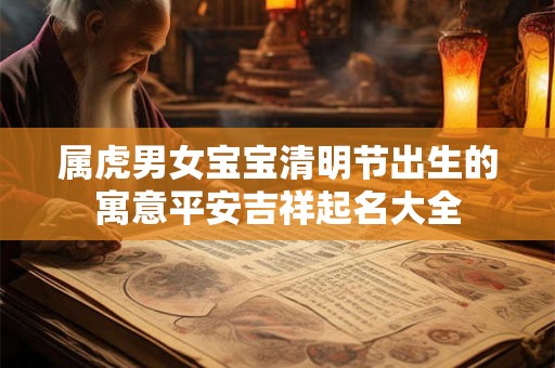 属虎男女宝宝清明节出生的寓意平安吉祥起名大全