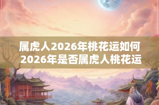 属虎人2026年桃花运如何 2026年是否属虎人桃花运好