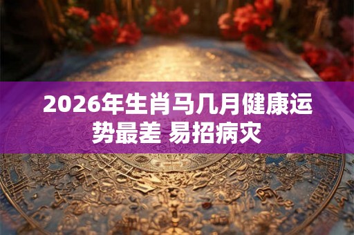2026年生肖马几月健康运势最差 易招病灾 2026年生肖马几月健康运势最差 易招病灾
