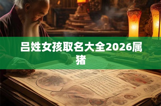 吕姓女孩取名大全2026属猪