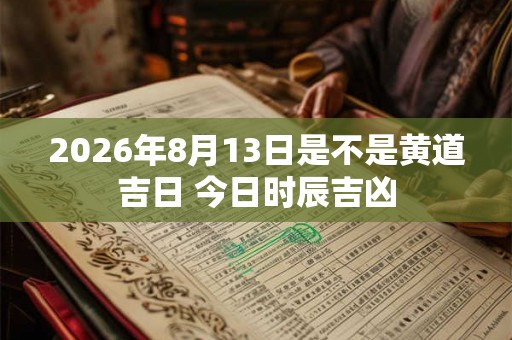 2026年8月13日是不是黄道吉日 今日时辰吉凶