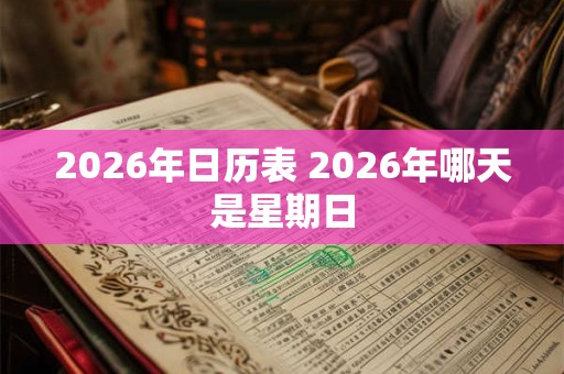 2026年日历表 2026年哪天是星期日 2026年日历表 2026年哪天是星期日