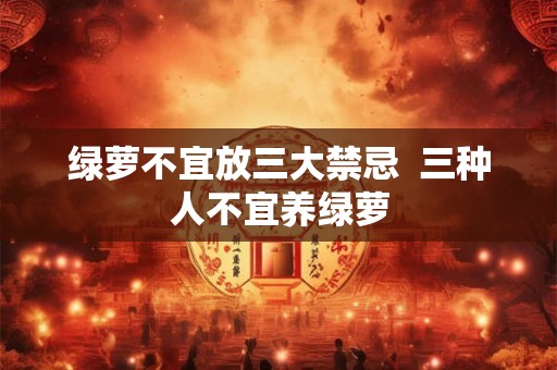 绿萝不宜放三大禁忌  三种人不宜养绿萝