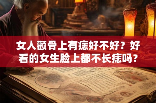 女人颧骨上有痣好不好？好看的女生脸上都不长痣吗？