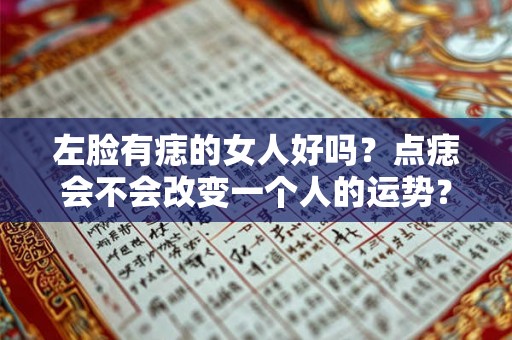 左脸有痣的女人好吗？点痣会不会改变一个人的运势？
