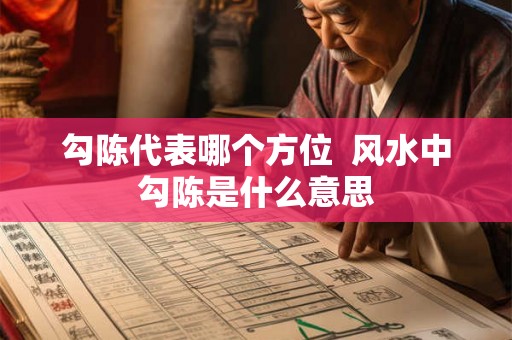 勾陈代表哪个方位  风水中勾陈是什么意思