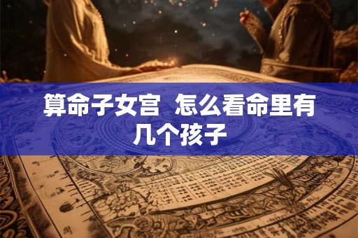 算命子女宫  怎么看命里有几个孩子
