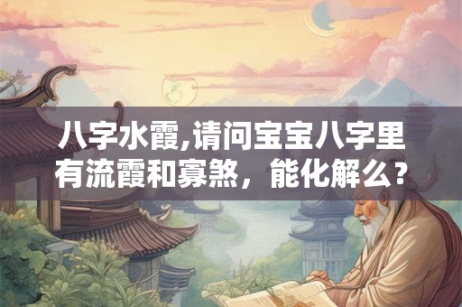 八字水霞,请问宝宝八字里有流霞和寡煞，能化解么？