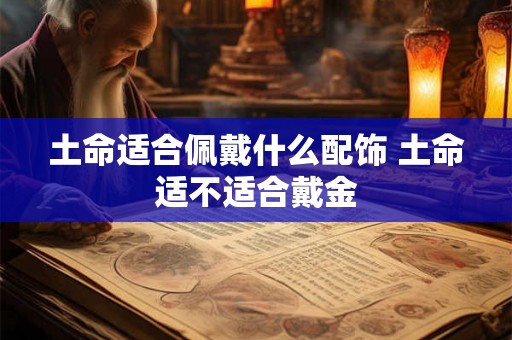 土命适合佩戴什么配饰 土命适不适合戴金
