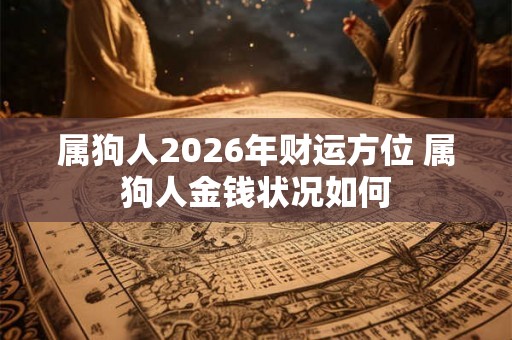 属狗人2026年财运方位 属狗人金钱状况如何