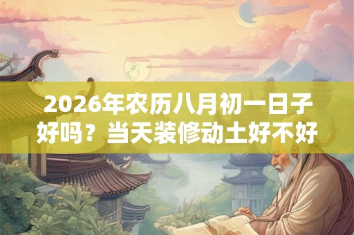 2026年农历八月初一日子好吗？当天装修动土好不好？