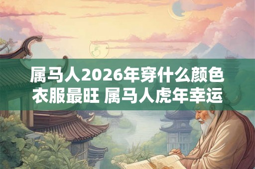 属马人2026年穿什么颜色衣服最旺 属马人虎年幸运色是什么