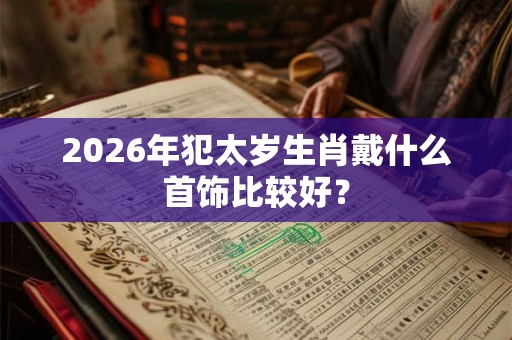 2026年犯太岁生肖戴什么首饰比较好? 2026年犯太岁生肖戴什么首饰比较好?