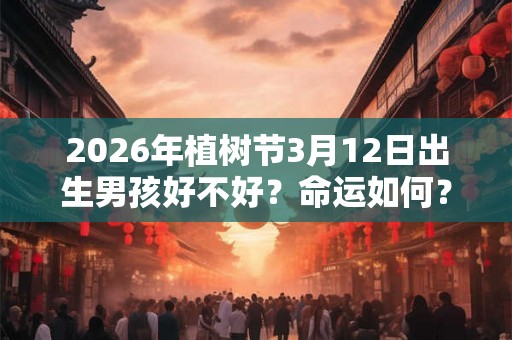2026年植树节3月12日出生男孩好不好？命运如何？