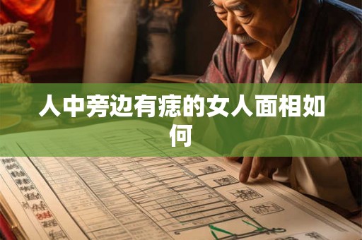 人中旁边有痣的女人面相如何