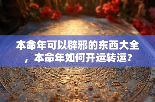 本命年可以辟邪的东西大全，本命年如何开运转运？