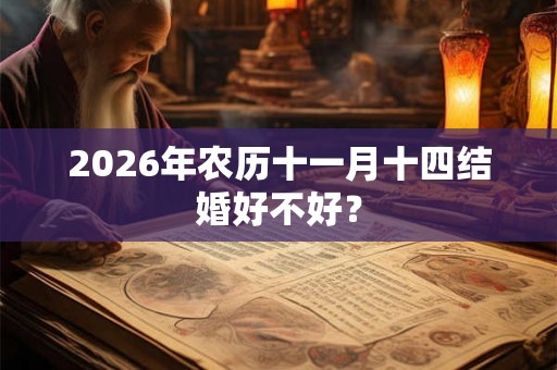 2026年农历十一月十四结婚好不好？