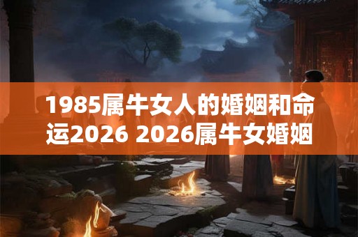 1985属牛女人的婚姻和命运2026 2026属牛女婚姻命运如何 1985属牛女人的婚姻和命运2026 2026属牛女婚姻命运如何