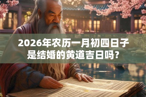 2026年农历一月初四日子是结婚的黄道吉日吗？