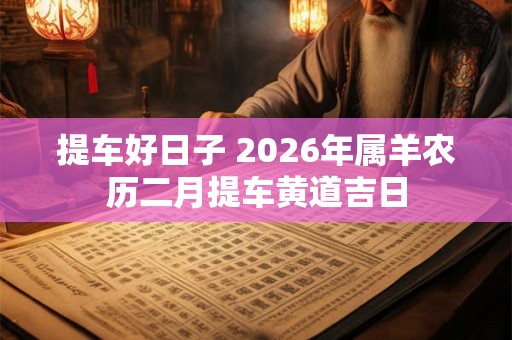 提车好日子 2026年属羊农历二月提车黄道吉日 提车好日子 2026年属羊农历二月提车黄道吉日