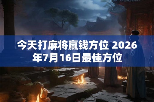 今天打麻将赢钱方位 2026年7月16日最佳方位 今天打麻将赢钱方位 2026年7月16日最佳方位