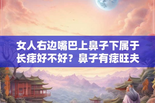 女人右边嘴巴上鼻子下属于长痣好不好?鼻子有痣旺夫吗? 女人右边嘴巴上鼻子下属于长痣好不好?鼻子有痣旺夫吗?