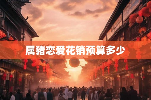属猪恋爱花销预算多少
