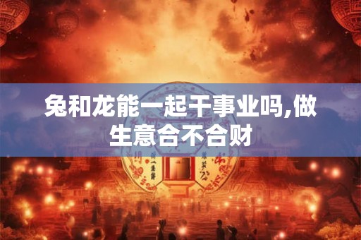 兔和龙能一起干事业吗,做生意合不合财