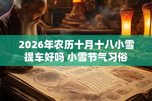 2026年农历十月十八小雪提车好吗 小雪节气习俗