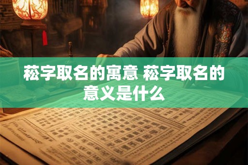 菘字取名的寓意 菘字取名的意义是什么