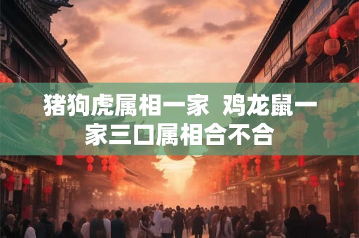 猪狗虎属相一家  鸡龙鼠一家三口属相合不合