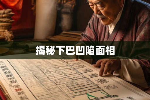 揭秘下巴凹陷面相